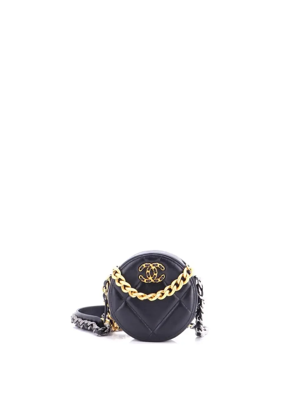 Chanel 19 Round Clutch With Chain #289091C26B